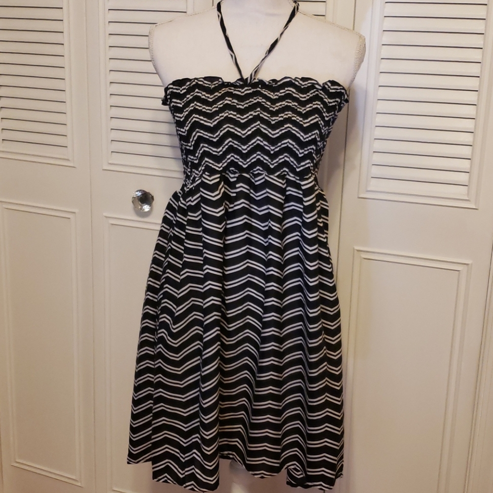 Black white sundress